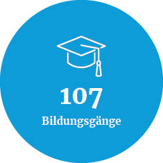 Anzahl unserer Bildungsgänge: 107 Anzahl unserer Bildungsgänge: 107